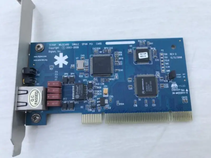 Placa Asterisk E1 TE110P Digital 1 Port Asterisk Placa Asterisk E1/T1/J1 Porta única