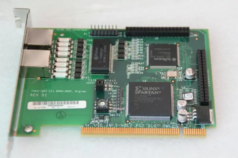 Digium Wildcard TE205P Placa PCI ISDN de duas portas placa-mãe industrial
