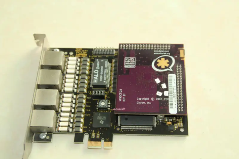 Asterisk TE420P TE420 Placa digital de 4 portas E1/T1 PCI-Express