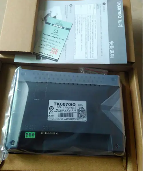 Painel de interface do operador com ecrã tátil TK6070IQ da Weinview