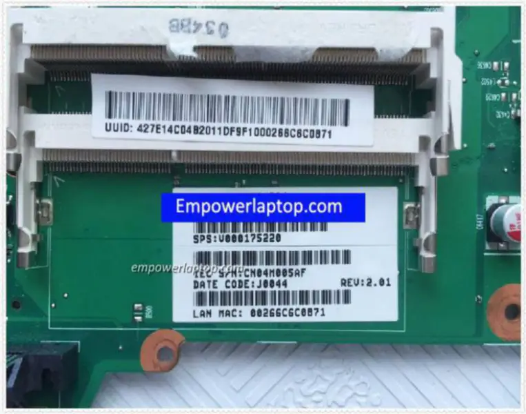 Toshiba L510 V000175220 Placa-mãe