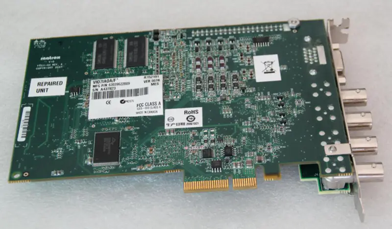MATROX V10 Y7231-03 VI07IAOA/F* Placa PCIE DAQ