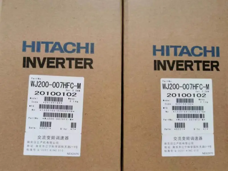 INVERSOR HITACHI WJ200-007HFC-M 0.75KW NOVO