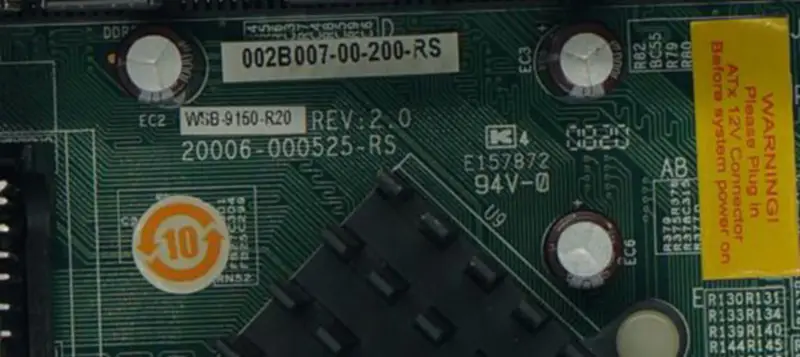 Placa-mãe industrial IEI WSB-9150-R20 REV:2.0