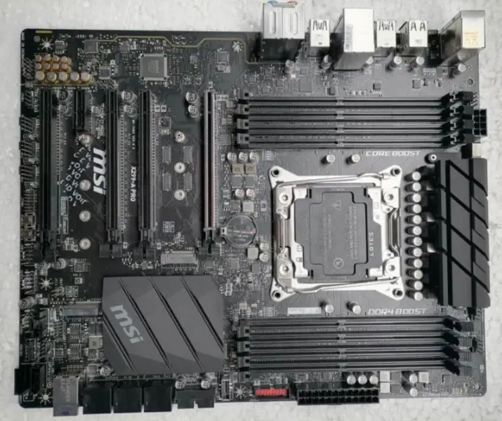 Placa-mãe MSI X299-A PRO DDR4 LGA2066 I9 7900 9900X