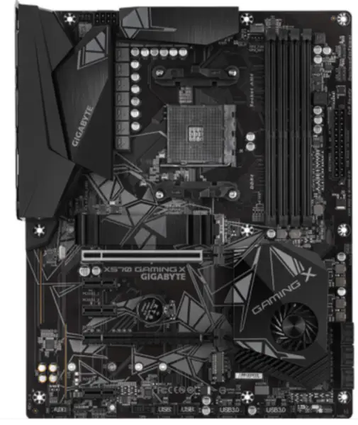 Gigabyte X570 GAMING X Placa-mãe ATX AMD X570/M.2/DDR4/Dois canais/SSD/128G