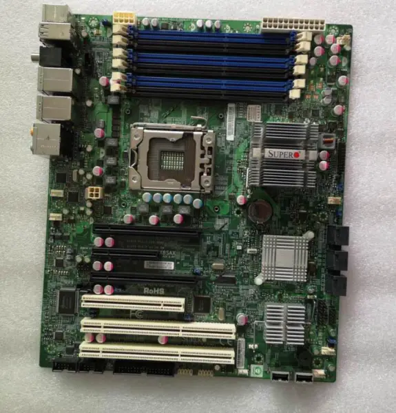 SuperMicro X8SAX REV 2.00 Placa-mãe para servidor LGA 1366 X58 DDR3