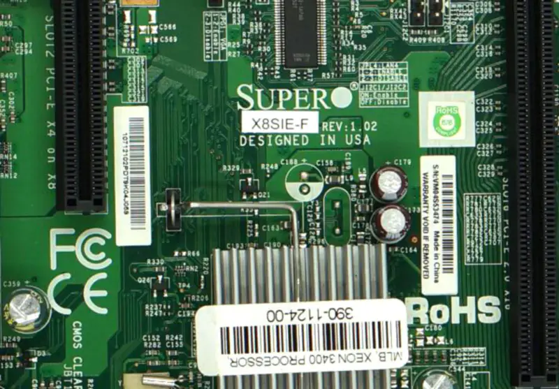 SuperMicro X8SIE-F LGA1156 Placa-mãe de servidor único S3420 Chipset 6 ranhuras de memória LAN Gigabit dupla