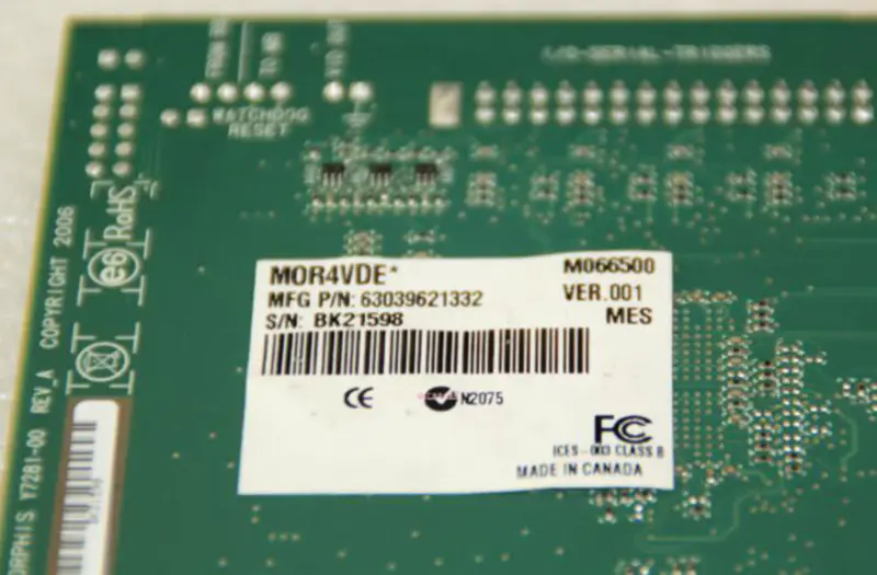 Placa de captura de imagem Matrox Morphis Y7281-00 MOR4VDE*