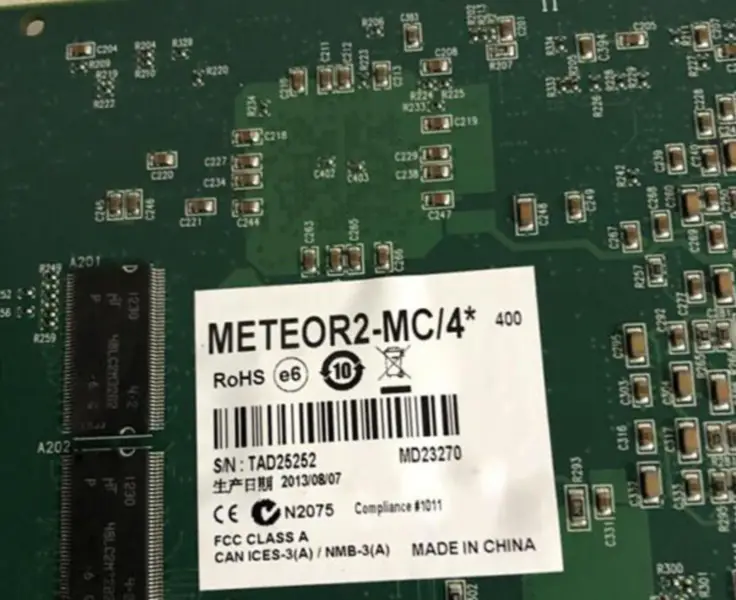Placa-mãe industrial Matrox METEOR2-MC/4* Y751-04 REV.A