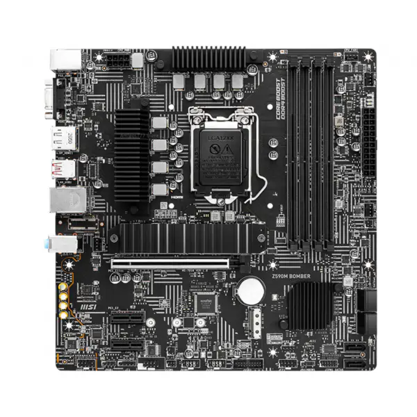 MSI Z590M BOMBER Placa-mãe LGA1200 Z590 DDR4 128GB Micro ATX