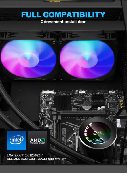 Placa de arrefecimento de água da CPU Dissipador de calor de arrefecimento líquido da CPU