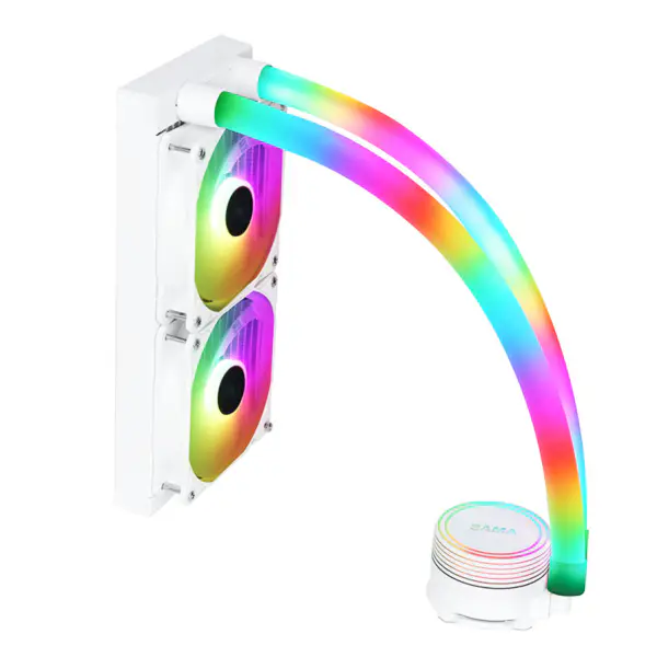 Coloful Radiador 240mm Branco Refrigerador de água para caixa de CPU