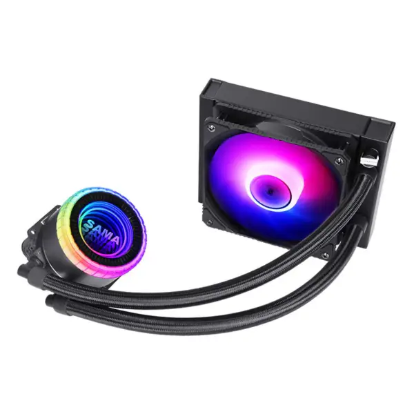 Luzes LED Ventilador líquido para arrefecimento de água da CPU