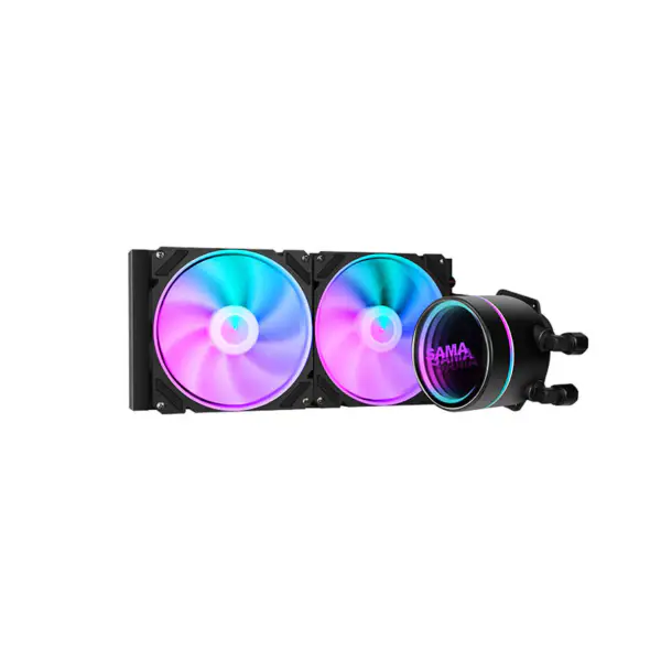 Resfriador de água para CPU integrado Resfriador de líquido com ventilador colorido