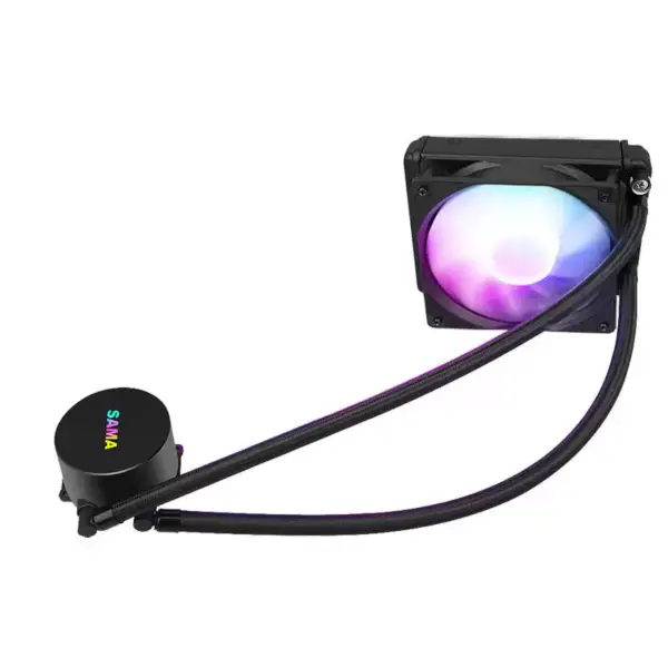 Sama 120mm Cooler Cpu Liquido Intel Cpu Cooler Com Temperatura Gaming Computer Liquid Cooler