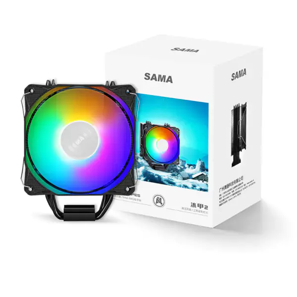 Sama 122*75*158mm 4 Tubos de Calor Arrefecedor de Cpu Radiador de Cpu Frgb