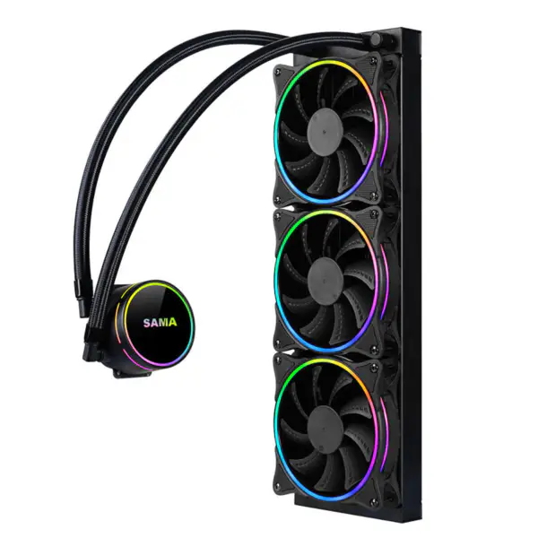 Sama 36cm Aio Cpu Cooler Radiador Cobre Água Arrefecimento Líquido Pc Cpu Cooler Rgb Glow