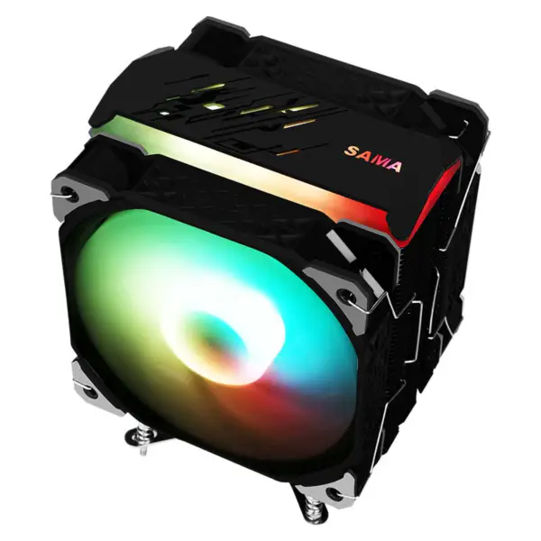 Sama 4heatpipes Cpu Dissipação de calor Cpu Air Cooler Rgb para Amd Intel Compatibilidade