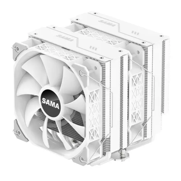 Sama Am4 Am5 Cpu Heatsink Cooler Ventilador forte e funcional Ventilador duplo Cooler Cpu Processor Cooling