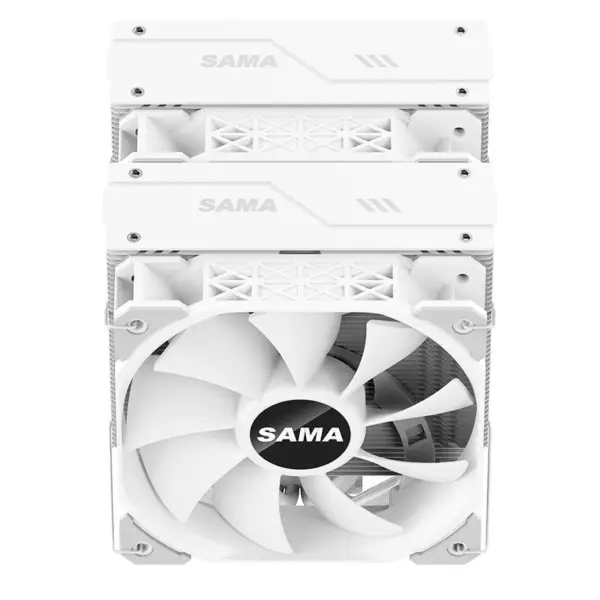 Sama Am4 Am5 Cpu Heatsink Cooler Ventilador forte e funcional Ventilador duplo Cooler Cpu Processor Cooling