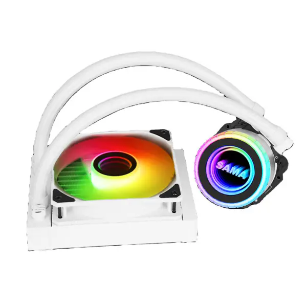 Sama Argb Coloful 120mm Radiador Branco para Arrefecimento de Água de CPU de PC