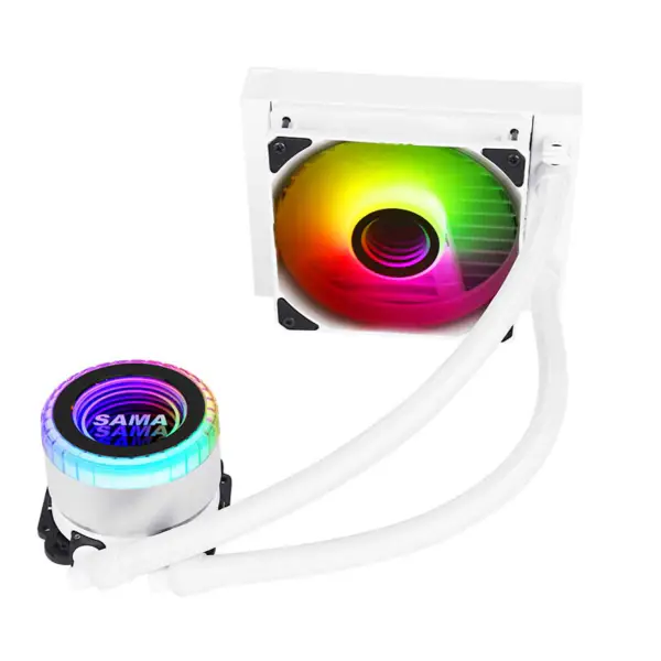 Sama Argb Coloful 120mm Radiador Branco para Arrefecimento de Água de CPU de PC