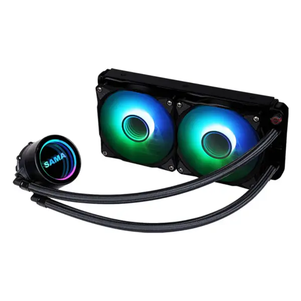 Sama Argb Resfriamento de água da CPU Resfriador de água da CPU Resfriamento de água do PC com alto fluxo de ar Pi240