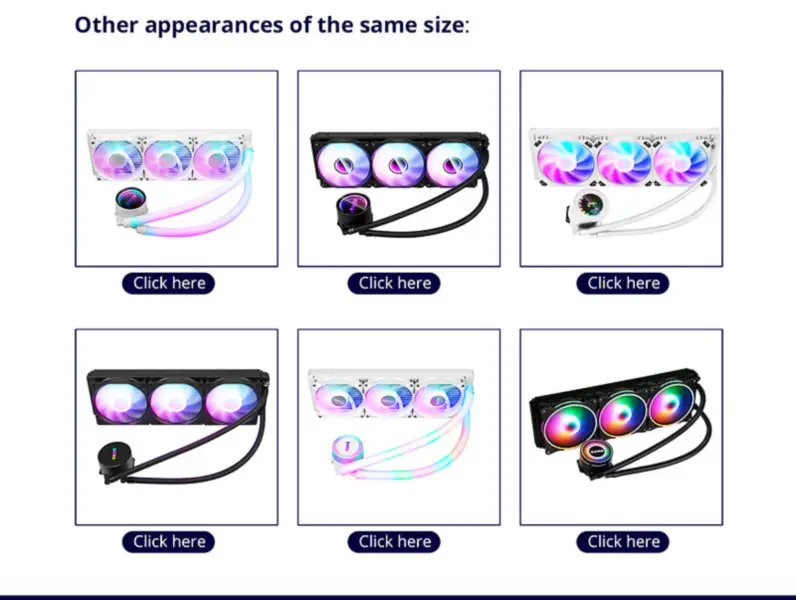 Sama Customizable Amd 360mm Aio Cpu Liquid Cooling Water Cooler Kit With Infinity Mirror Design