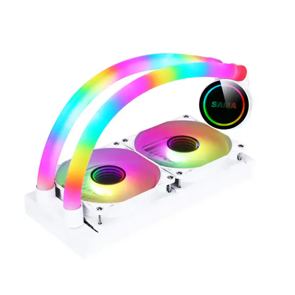 Sama Custom Cpu Cooler Dissipadores de calor 240 Rgb Ventilador de arrefecimento para Intel Amd Cpu Lga775/115x Am4 Am5 Ryzen 12600k Cpu Liquid Cool