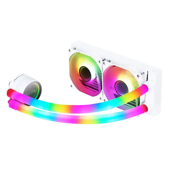 Sama Custom Cpu Cooler Dissipadores de calor 240 Rgb Ventilador de arrefecimento para Intel Amd Cpu Lga775/115x Am4 Am5 Ryzen 12600k Cpu Liquid Cool