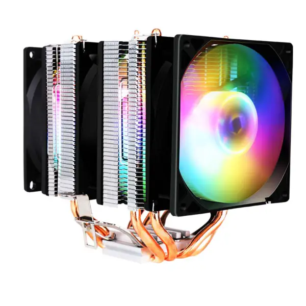 Sama Color Intel 775/115x/1700 4 tubos de calor Triple Pwm Fans Cpu Cooler Frgb For Gaming Pc