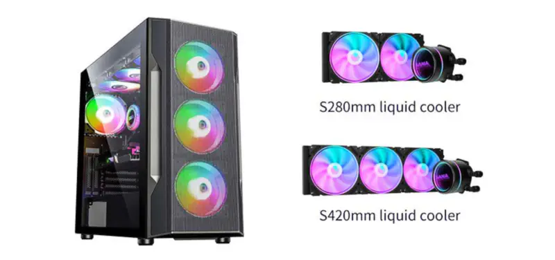 Radiador Sama 420mm para refrigeração líquida da CPU do PC