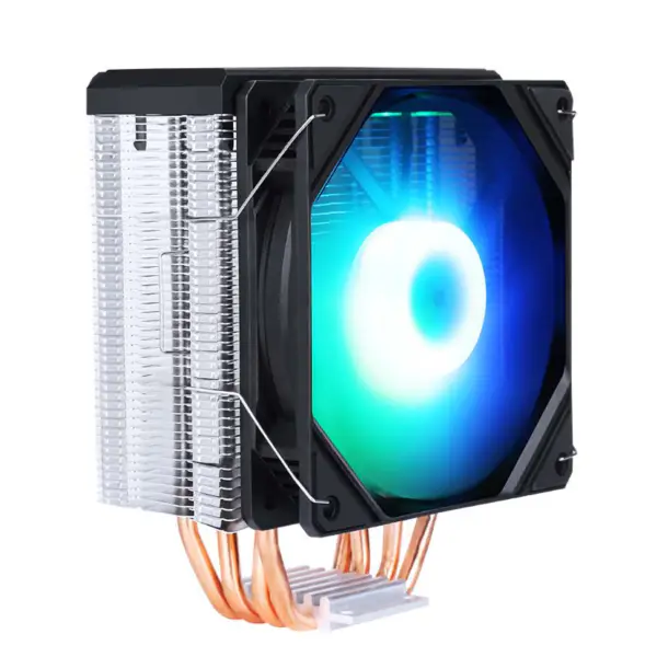 Sama Black Rainbow Rgb Gaming Computer Cooling Radiator Heat Pipe Processor Air Cooling Cpu Air Coolers With 4 Copper Pipe