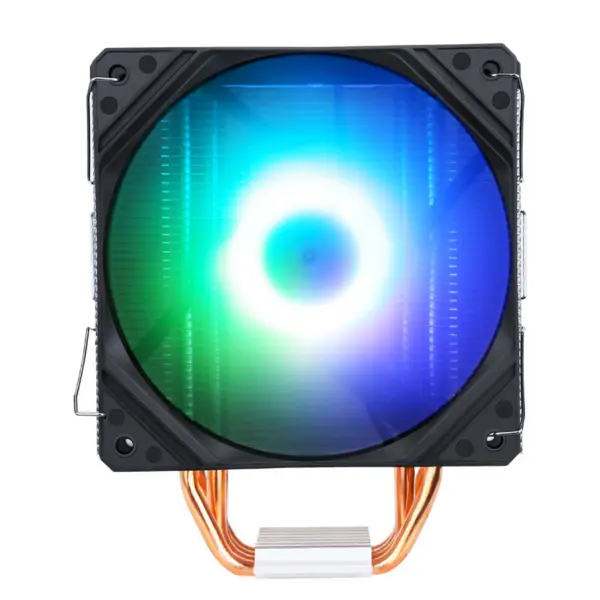 Sama Black Rainbow Rgb Gaming Computer Cooling Radiator Heat Pipe Processor Air Cooling Cpu Air Coolers With 4 Copper Pipe