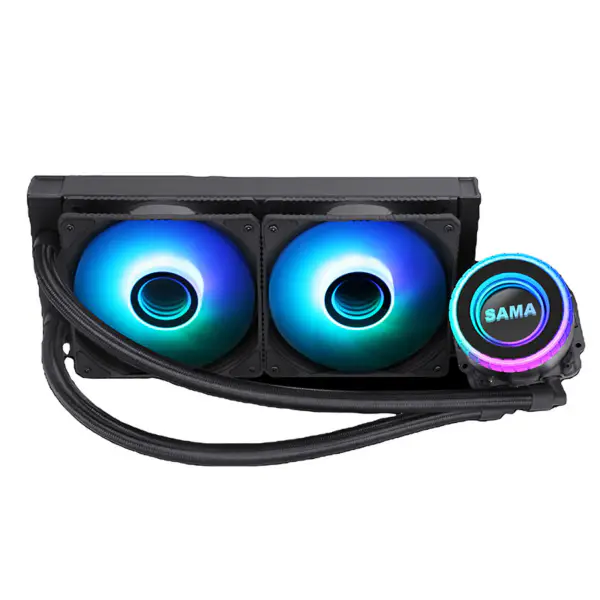 Radiador Sama 240mm Preto para arrefecimento da água da CPU do PC