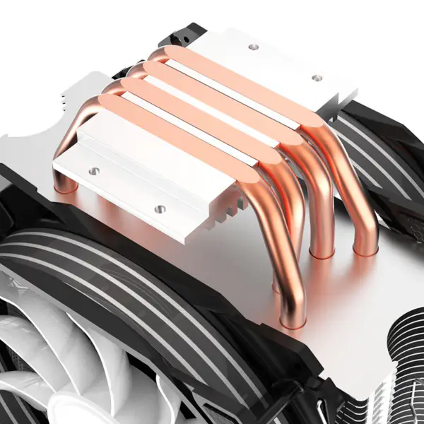 Alseye 120mm Ventilador Duplo 4 Tubos de Calor Rgb Cpu Cooler Aura