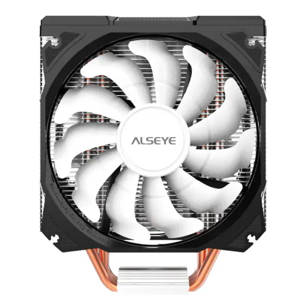Alseye 120mm Ventilador Duplo 4 Tubos de Calor Rgb Cpu Cooler Aura