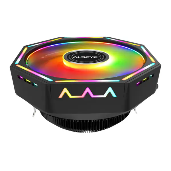 Alseye 120mm Dissipador de calor Rgb Ventilador de arrefecimento Cpu Cooler 775/115x/1200