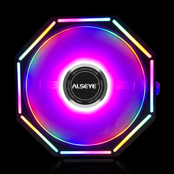 Alseye 120mm Dissipador de calor Rgb Ventilador de arrefecimento Cpu Cooler 775/115x/1200