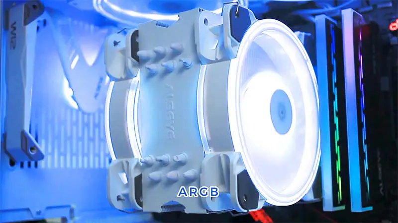 Alseye 6pipes 120mm dissipador de calor duplo ventilador Argb Cpu Fan Cooler