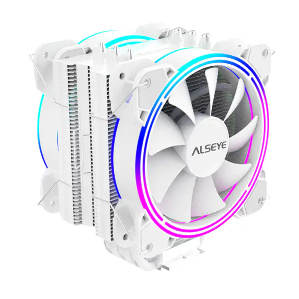 Alseye 6pipes 120mm dissipador de calor duplo ventilador Argb Cpu Fan Cooler