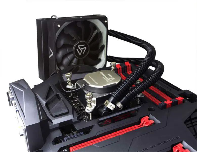 Liquid Cooler Watermax120 Cpu com ventilador de refrigeração líquida de alto desempenho para computador12cm Pwm 4pin Radiador de alumínio