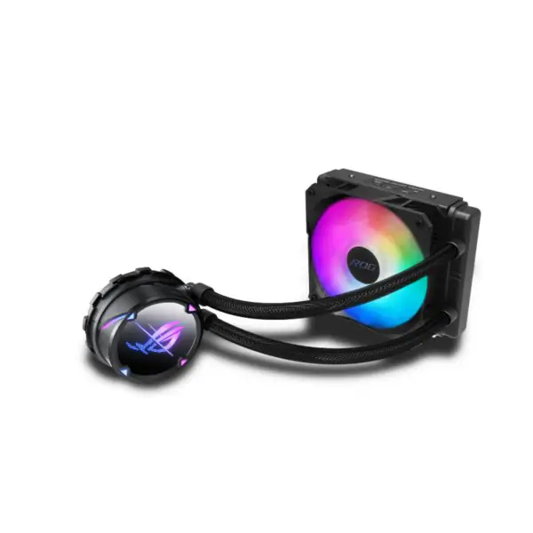 AsUs Rog Strix Lc Ii 120 Argb Radiador de arrefecimento a água integrado Arrefecimento do processador Cpu Asetek