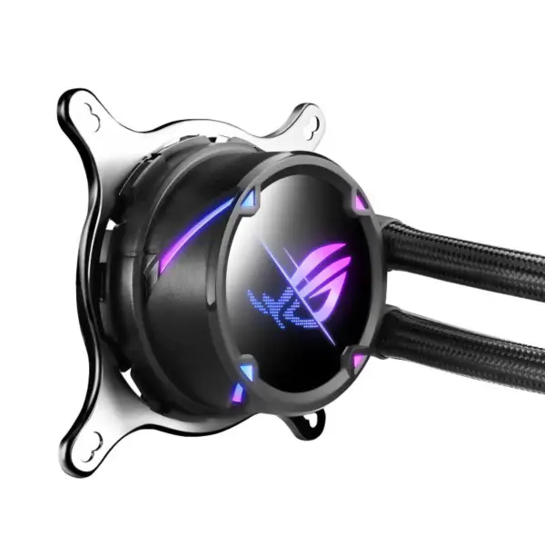 AsUs Rog Strix Lc Ii 120 Argb Radiador de arrefecimento a água integrado Arrefecimento do processador Cpu Asetek