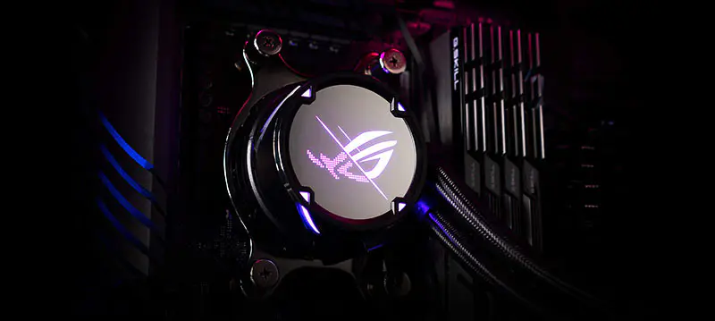 AsUs Rog Strix Lc Ii 240 2fans Radiador integrado arrefecido a água Cpu Asetek 7th Pwm Dc Cpu Cooling Fan