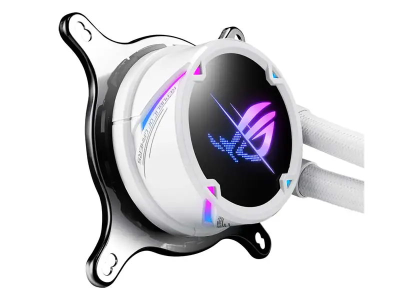 AsUs Rog Strix Lc Ii 240 Argb White Edition 2fans Ventilador de arrefecimento da CPU com radiador integrado arrefecido a água