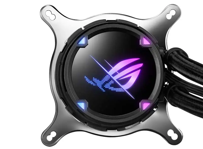 AsUs Rog Strix Lc Ii 240 Argb 2fans Radiador integrado arrefecido a água Cpu Asetek 7th Pwm Dc Cpu Cooling Argb Fan