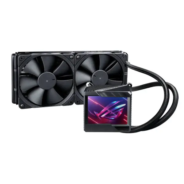 AsUs Rog Ryujin Ii 240 2fans Radiador de arrefecimento a água integrado 12ª Geração Cpu Asetek 7ª Geração 3.5in Lcd Cpu Cooling