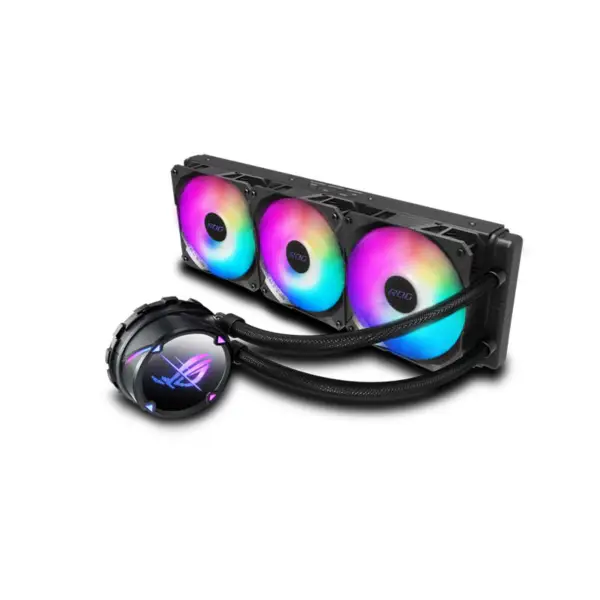 AsUs Rog Strix Lc Ii 360 Argb 3fans Radiador integrado de arrefecimento a água 12ª Geração Cpu Asetek 7ª Pwm Dc Cpu Arrefecimento Argb Fan